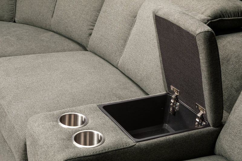 Matrix 6-Piece Power Reclining Sectional - Dove 