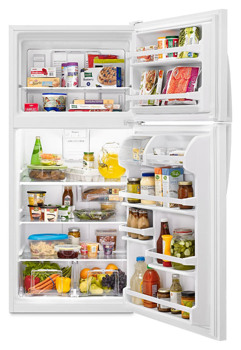 Whirlpool® 18.2 Cu. Ft. 30\" Wide-Top Freezer Refrigerator – White