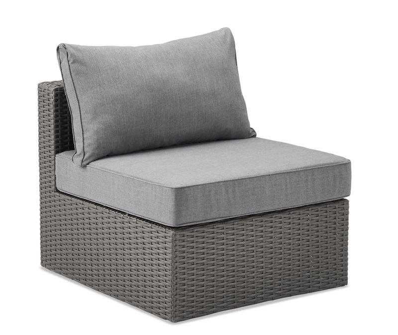 Morris 10-Piece Outdoor Patio Set - Hand-Woven Resin Wicker, UV & Weather Resistant - Grey 