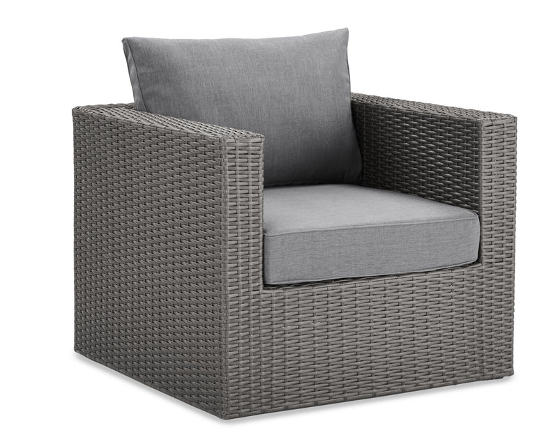 Morris 10-Piece Outdoor Patio Set - Hand-Woven Resin Wicker, UV & Weather Resistant - Grey 