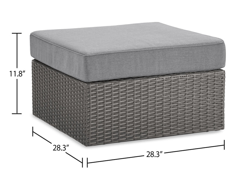 Morris 10-Piece Outdoor Patio Set - Hand-Woven Resin Wicker, UV & Weather Resistant - Grey 