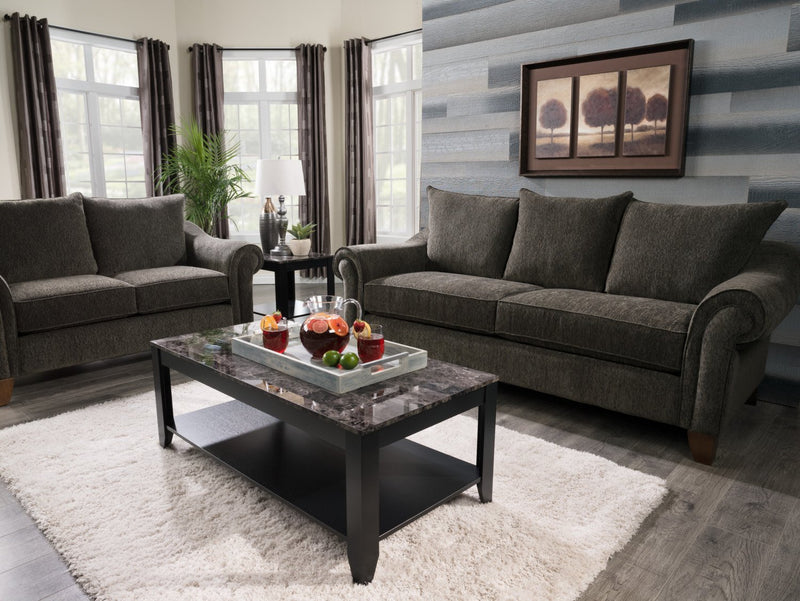 Roma 3-Piece Coffee and Two End Tables Package - Black