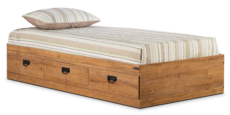 Driftwood Twin Storage Bed