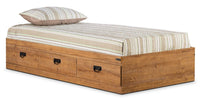 Driftwood Twin Mates Platform Bed