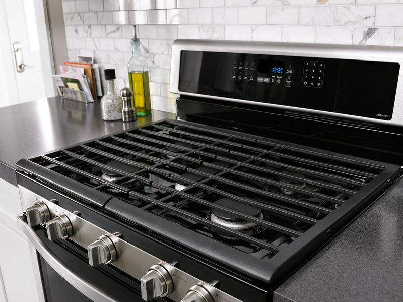 Whirlpool® 6.0 Cu. Ft. Gas Double Oven Range with EZ-2-Lift™ Hinged Grates