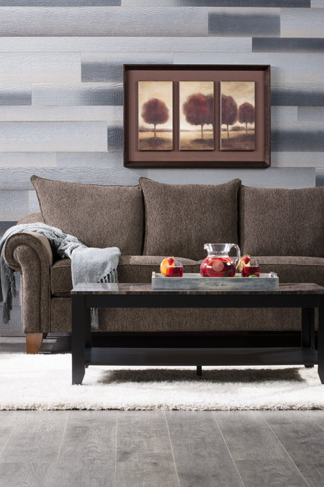 Roma 3-Piece Coffee and Two End Tables Package - Black