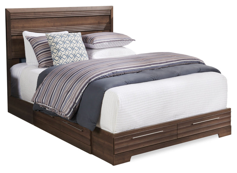 Olivia 5-Piece Full Storage Bedroom Package - Grey