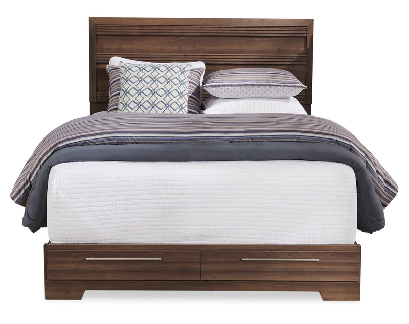 Olivia Full Platform Storage Bed - Grey