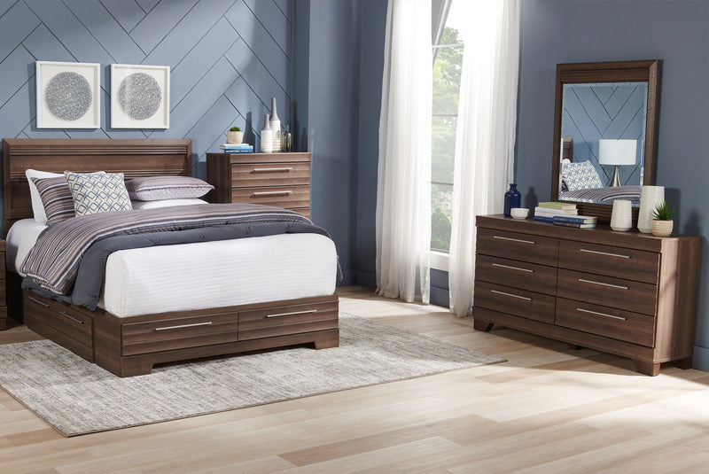 Olivia 5-Piece Queen Storage Bedroom Package - Grey