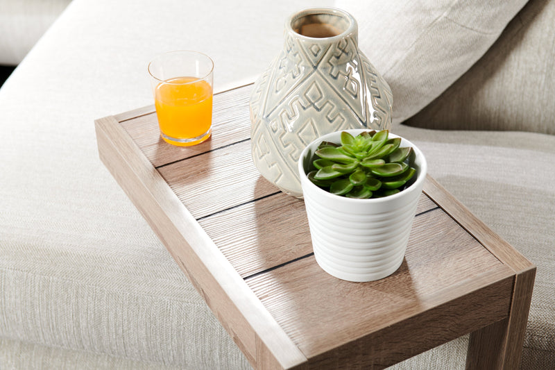 Orrie Chairside Table – Taupe 