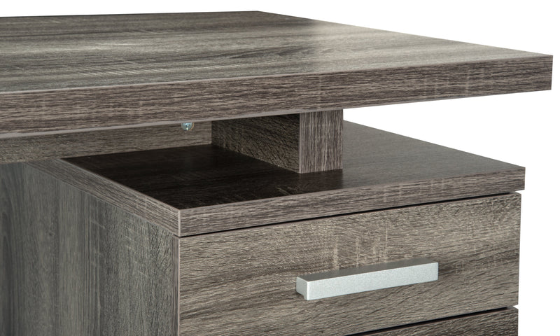 Oscar Reversible Desk - Distressed Grey