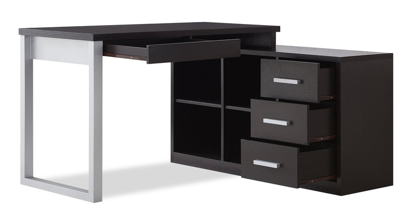 Owen Reversible Corner Desk – Espresso