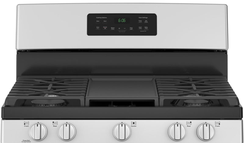 GE 5.0 Cu. Ft. Freestanding Steam-Clean Gas Range – JCGBS66SEKSS