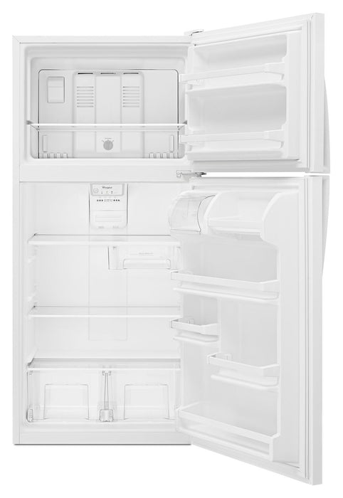 Whirlpool® 18.2 Cu. Ft. 30\" Wide-Top Freezer Refrigerator – White