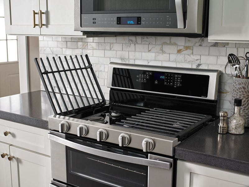 Whirlpool® 6.0 Cu. Ft. Gas Double Oven Range with EZ-2-Lift™ Hinged Grates