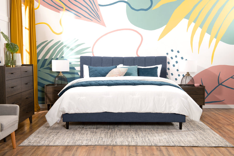 Paseo King Platform Bed - Navy