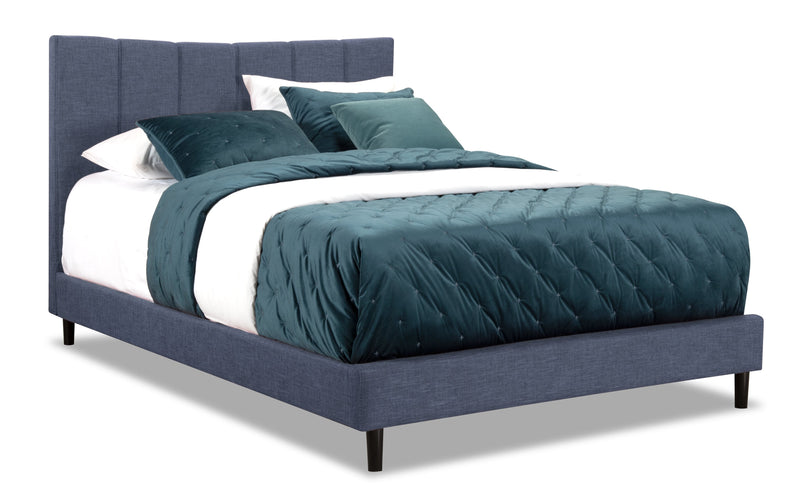 Paseo Queen Platform Bed - Navy