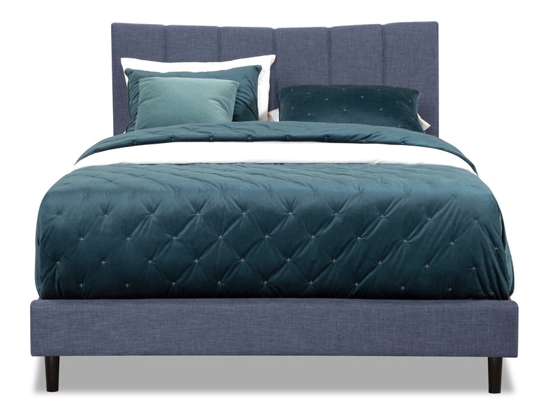 Paseo Queen Platform Bed - Navy