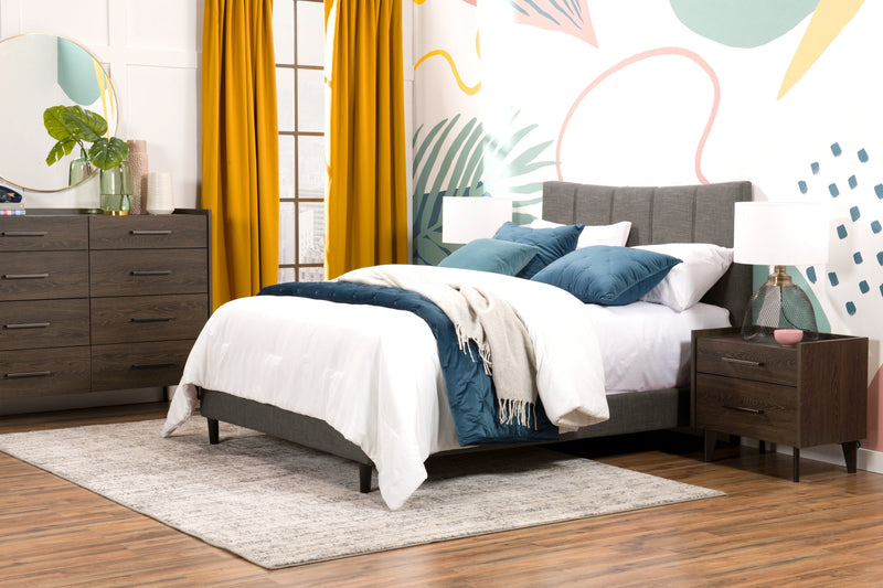 Paseo Full Platform Bed - Grey