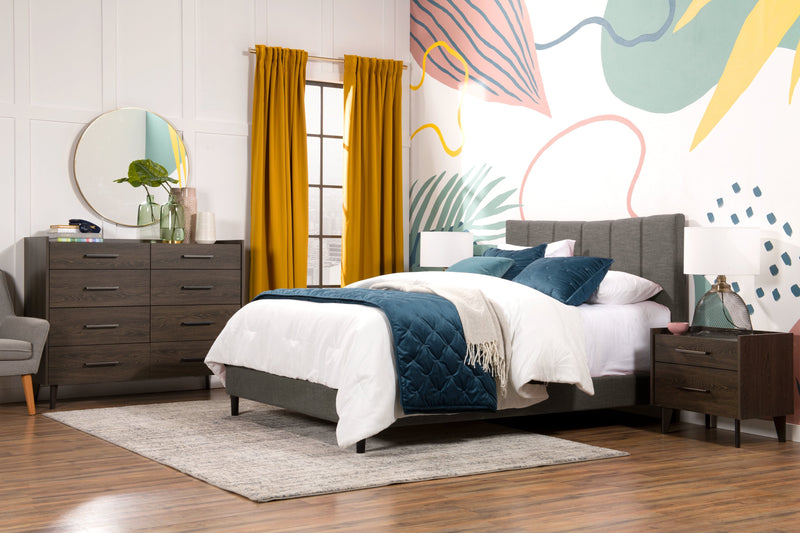 Paseo Queen Platform Bed - Grey
