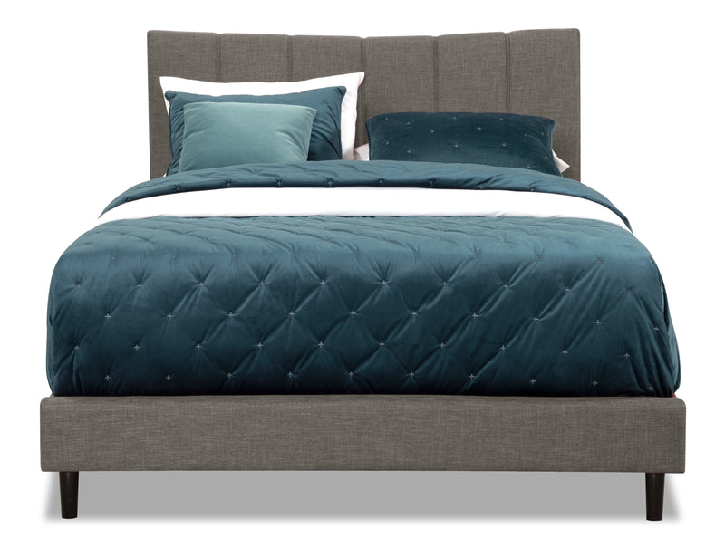 Paseo Queen Platform Bed - Grey
