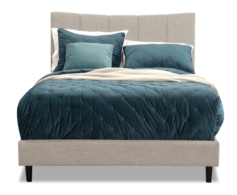 Paseo Platform Full Bed - Taupe