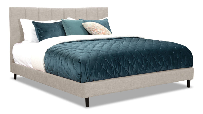 Paseo King Platform Bed - Taupe