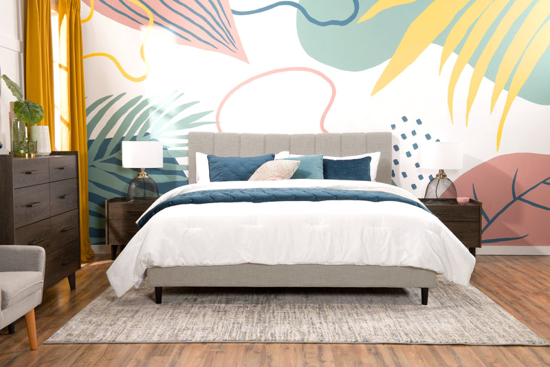 Paseo King Platform Bed - Taupe