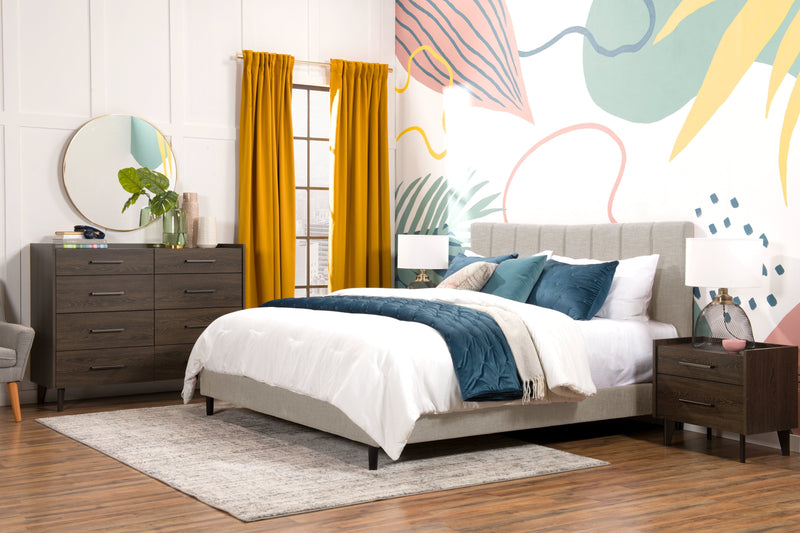 Paseo King Platform Bed - Taupe