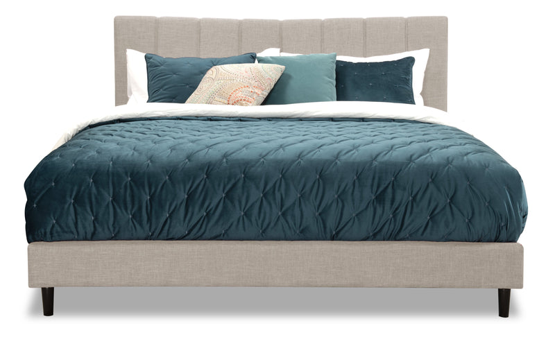 Paseo King Platform Bed - Taupe
