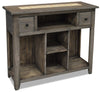 Santa Fe Rusticos Solid Pine Sofa Table with Marble Inset – Grey
