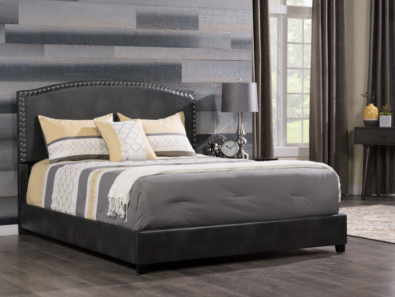 Brushed Nickel Table Lamp with Grey Metallic Shade
