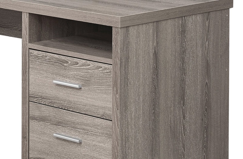 Pollie Reversible L-Shaped Desk - Dark Taupe 