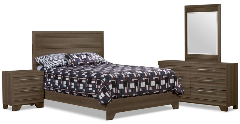 Olivia 6-Piece Queen Bedroom Package - Grey