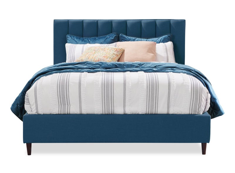 Rain Queen Platform Bed - Blue