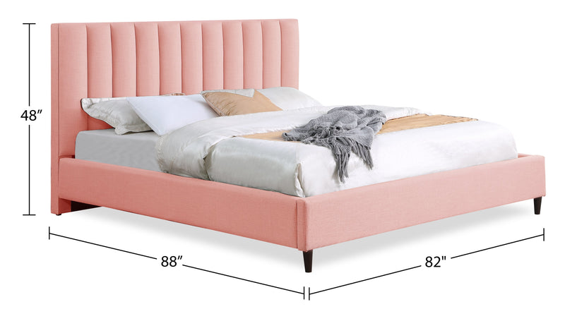 Rain King Platform Bed - Pink