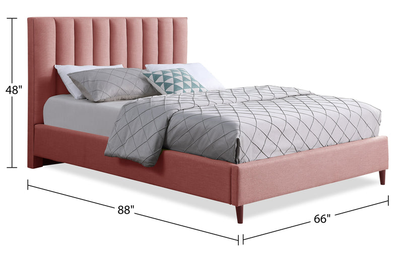 Rain Queen Platform Bed - Pink