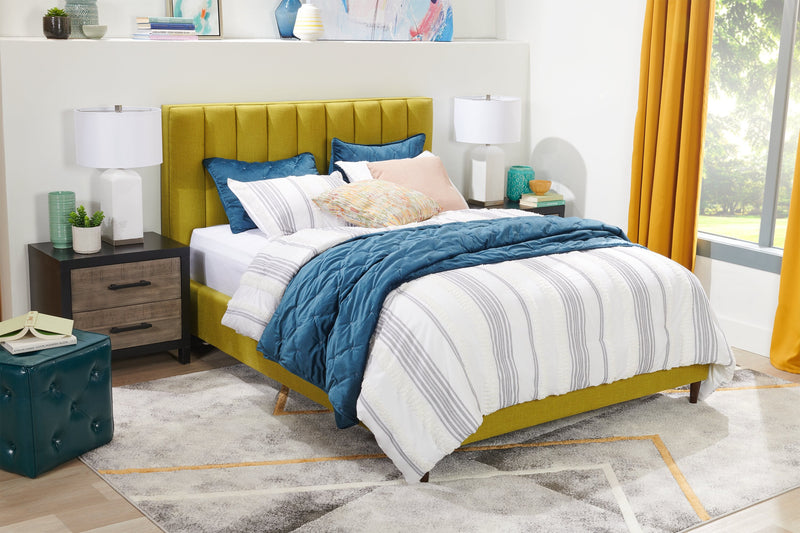Rain Queen Platform Bed - Green