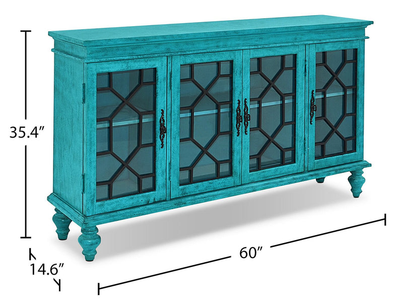 Rigolet Large Accent Cabinet – Blue