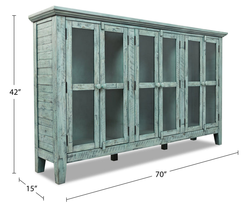 Rocco Large Accent Cabinet - Blue