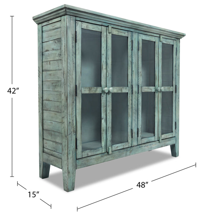 Rocco Medium Accent Cabinet - Blue