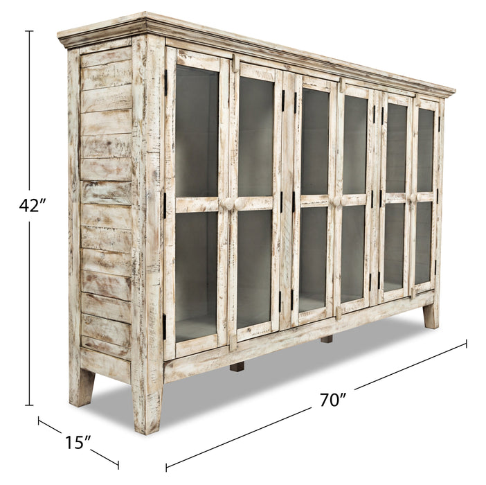 Rocco Large Accent Cabinet - Cream