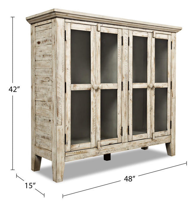 Rocco Medium Accent Cabinet - Cream