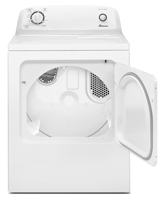 Amana 6.5 Cu. Ft. Electric Dryer with Automatic Dryness Control – YNED4655EW