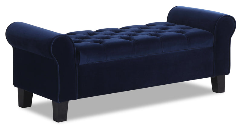 Sadie Storage Bench - Blue