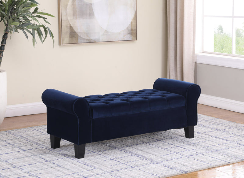 Sadie Storage Bench - Blue