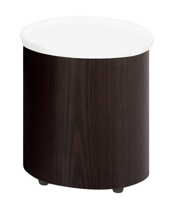 Savon Coffee Table with Two Ottomans - Walnut