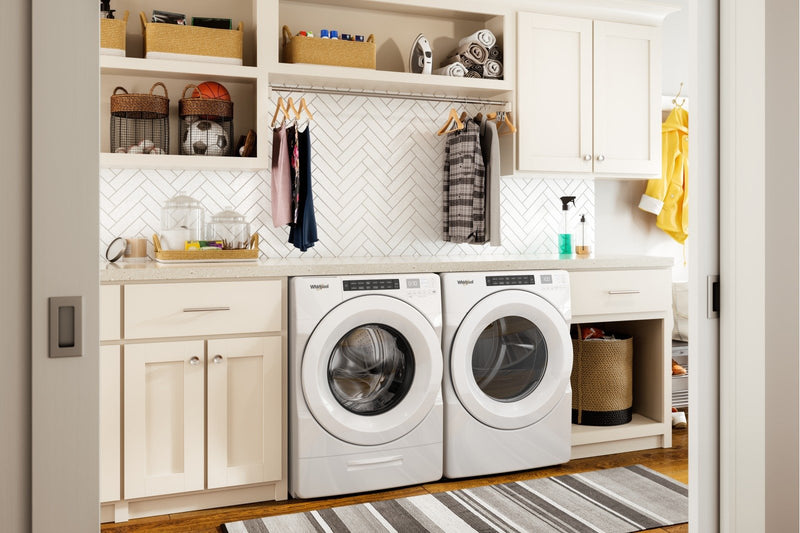Whirlpool 5.0 Cu. Ft. Front-Load Washer and 7.4 Cu. Ft. Front-Load Dryer - White