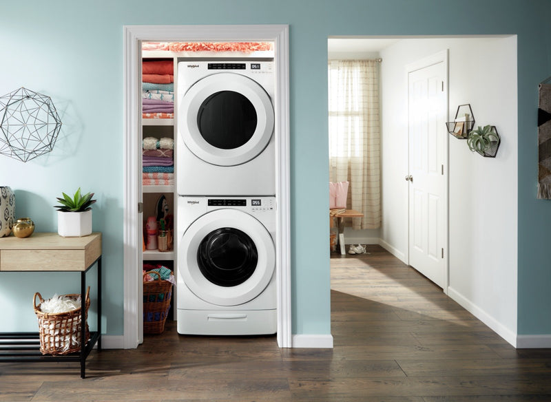 Whirlpool 5.0 Cu. Ft. Front-Load Washer and 7.4 Cu. Ft. Front-Load Dryer - White
