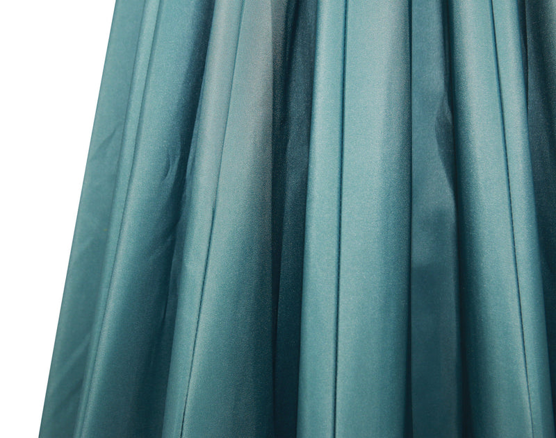 Shanghai Outdoor Patio Umbrella - 114\" W x 75\"H, Weather Resistant Aluminum & Fibreglass, Hand Crank - Aqua